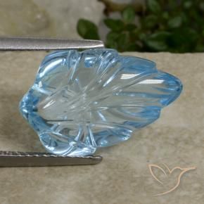 Topazio Blu svizzero naturale da 8.82 ct, Taglio a fantasia, Trasparente