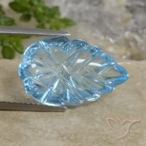 Topazio Celeste naturale da 12.71 ct, Taglio a fantasia, Trasparente
