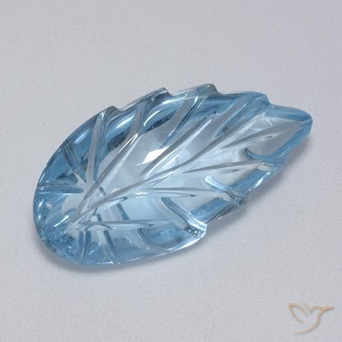 Topazio Celeste naturale da 15.56 ct, Taglio a fantasia, Trasparente