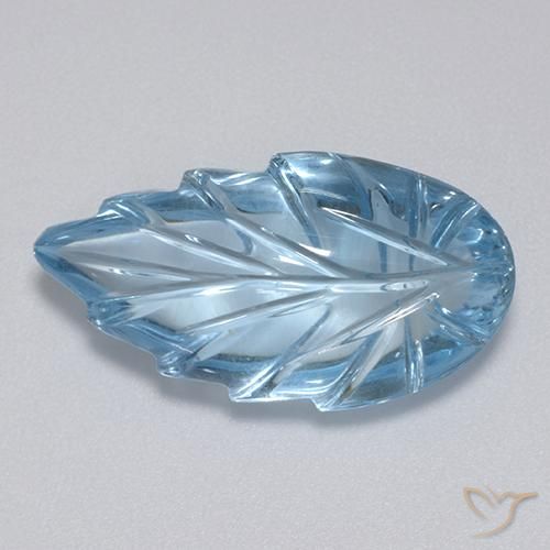 Topazio Celeste naturale da 15.56 ct, Taglio a fantasia, Trasparente
