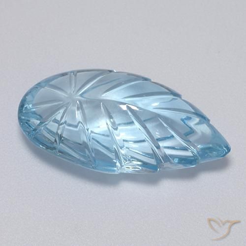 Topazio Celeste naturale da 15.56 ct, Taglio a fantasia, Trasparente