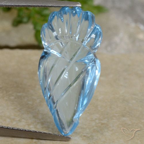 Topazio Blu svizzero naturale da 10.71 ct, Taglio a fantasia, Trasparente