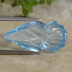 Topazio Blu svizzero naturale da 10.71 ct, Taglio a fantasia, Trasparente
