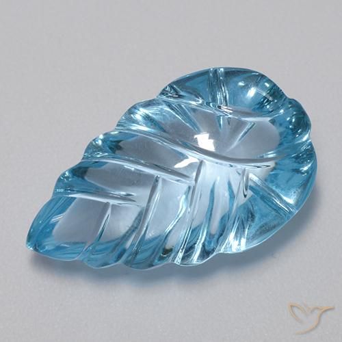Topazio Blu svizzero naturale da 15.65 ct, Taglio a fantasia, Trasparente