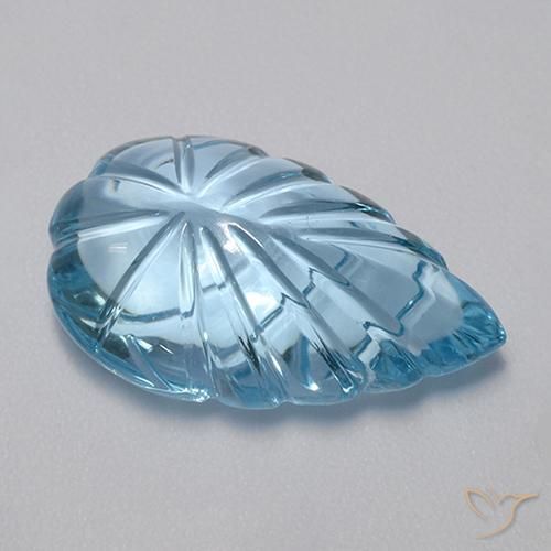 Topazio Blu svizzero naturale da 15.65 ct, Taglio a fantasia, Trasparente