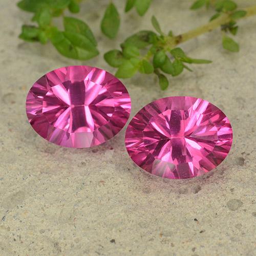 Topazio naturale rosa da 4,51 ct, taglio ovale, VS