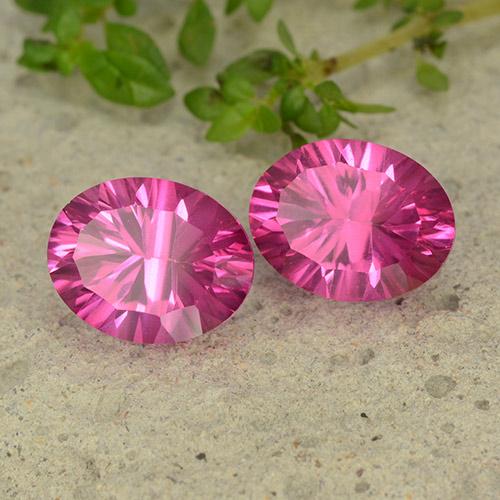 Topazio naturale rosa da 4,51 ct, taglio ovale, VS