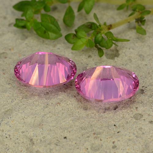 Topazio naturale rosa da 4,51 ct, taglio ovale, VS
