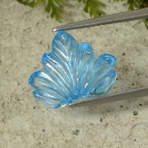 Topazio Blu svizzero naturale da 6.98 ct, Taglio a fantasia, Trasparente