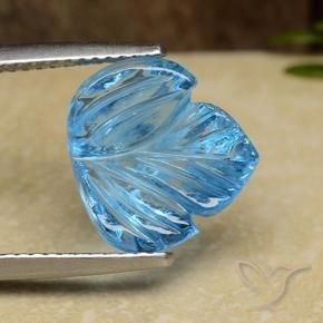 Topazio Blu svizzero naturale da 5.41 ct, Taglio a fantasia, Trasparente