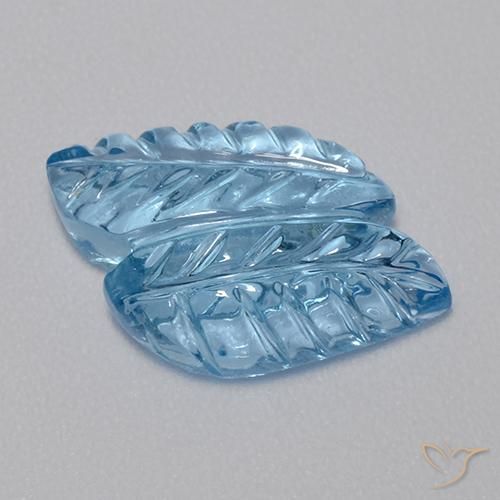 Topazio Blu svizzero naturale da 4.85 ct, Taglio a fantasia, Trasparente
