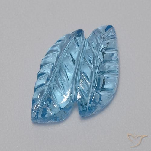 Topazio Blu svizzero naturale da 4.85 ct, Taglio a fantasia, Trasparente