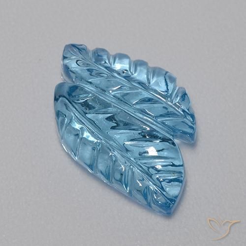 Topazio Blu svizzero naturale da 4.85 ct, Taglio a fantasia, Trasparente