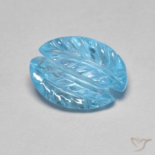 4.80ct Naturale Blu svizzero Topazio, Taglio a fantasia, Trasparente