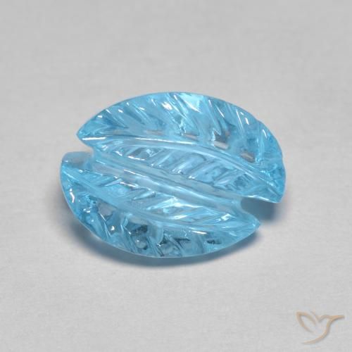 Topazio Blu svizzero naturale da 4.80 ct, Taglio a fantasia, Trasparente