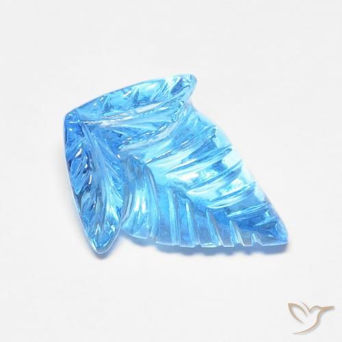 Topazio Blu svizzero naturale da 6.93 ct, Taglio a fantasia, Trasparente