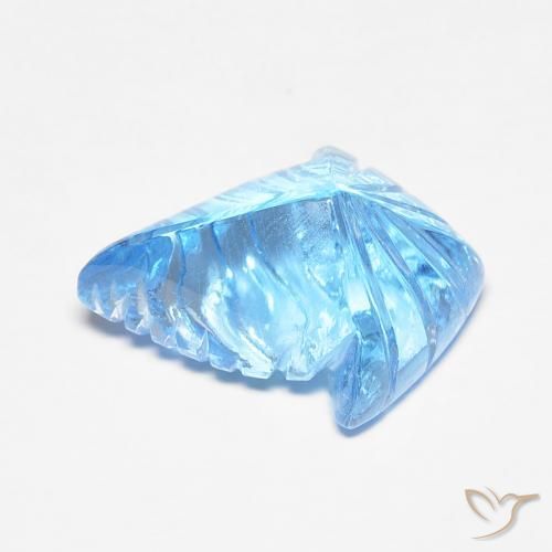 Topazio Blu svizzero naturale da 6.93 ct, Taglio a fantasia, Trasparente
