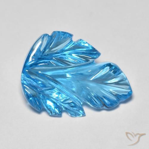 Topazio Blu svizzero naturale da 11.03 ct, Taglio a fantasia, Trasparente