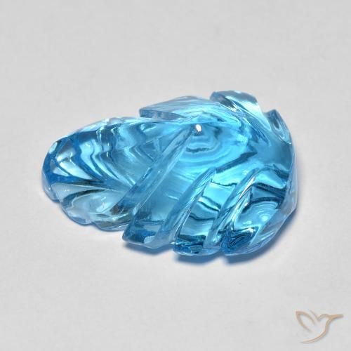 Topazio Blu svizzero naturale da 11.03 ct, Taglio a fantasia, Trasparente