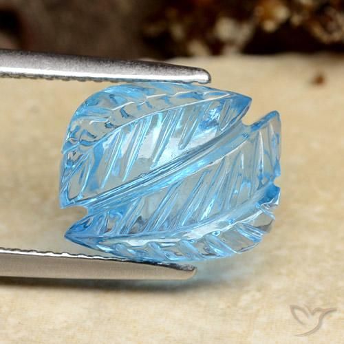 Topazio Blu svizzero naturale da 6.25 ct, Taglio a fantasia, Trasparente