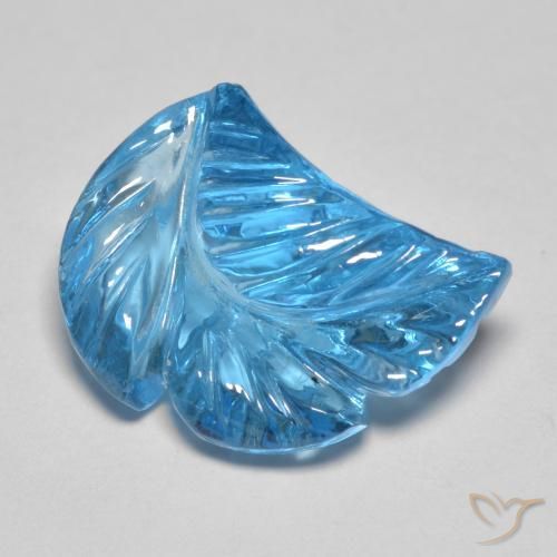 6.27ct Naturale Blu svizzero Topazio, Taglio a fantasia, Trasparente