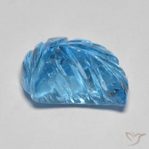 Topazio Blu svizzero naturale da 6.27 ct, Taglio a fantasia, Trasparente