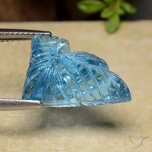Topazio Blu svizzero naturale da 11.40 ct, Taglio a fantasia, Trasparente