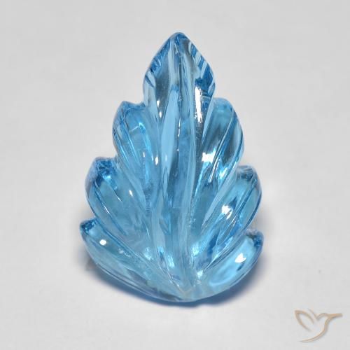 Topazio Blu svizzero naturale da 10.05 ct, Taglio a fantasia, Trasparente