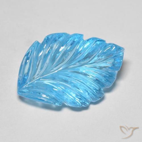 Topazio Blu svizzero naturale da 13.67 ct, Taglio a fantasia, Trasparente