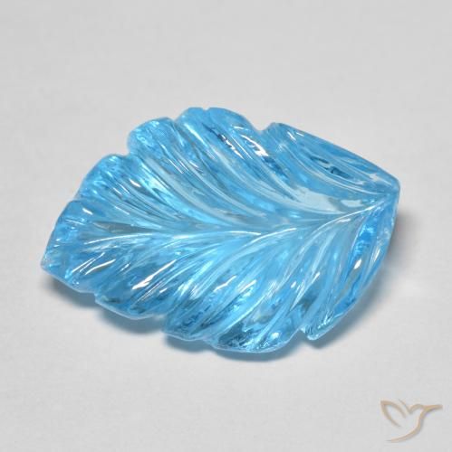 Topazio Blu svizzero naturale da 13.67 ct, Taglio a fantasia, Trasparente