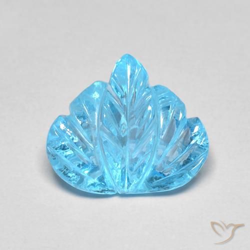 Topazio Blu svizzero naturale da 5.55 ct, Taglio a fantasia, Trasparente