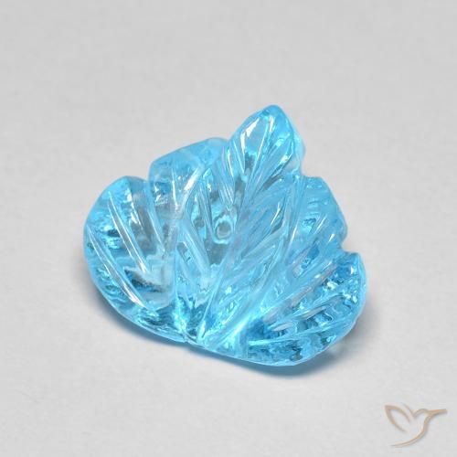 Topazio Blu svizzero naturale da 5.55 ct, Taglio a fantasia, Trasparente