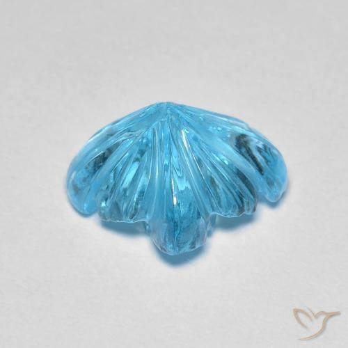 Topazio Blu svizzero naturale da 5.55 ct, Taglio a fantasia, Trasparente