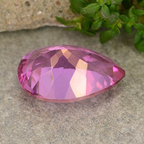 Topazio Rosa hot naturale da 6.64 ct, Forma a pera, VVS-VS