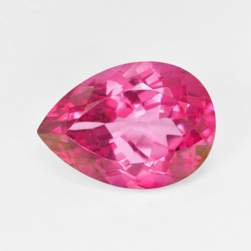 7.23ct Naturale Rosa hot Topazio, Forma a pera, VVS-VS