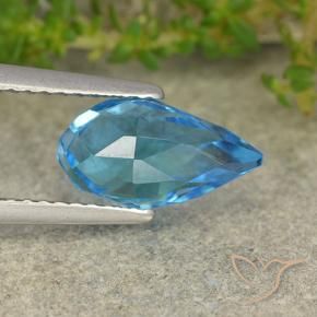 Topazio Blu svizzero naturale da 2.72 ct, Taglio briolette, VS