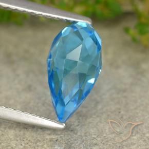 Topazio Blu svizzero naturale da 2.72 ct, Taglio briolette, VS
