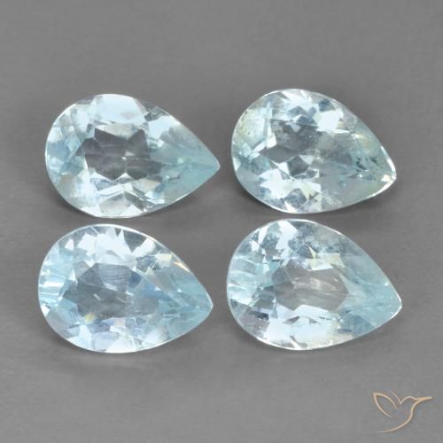 3.31ctw Naturale Celeste Topazio, Forma a pera, VVS-VS