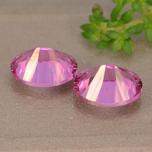 Gemme di Topazio Rosa medio-scuro naturale da 6.30 ct, Ovale, VS