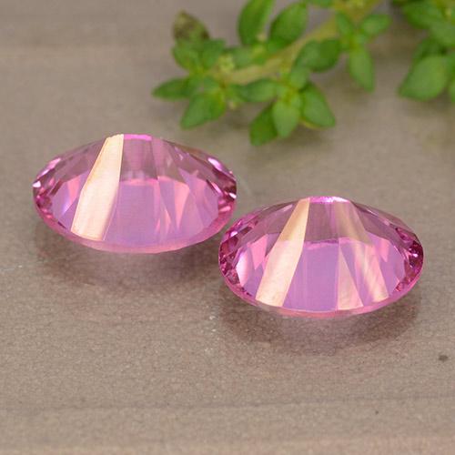 Topazio naturale rosa da 6,13 ct, taglio ovale, VS