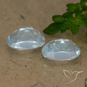 Gemme di Topazio Celeste naturale da 2.19 ct, Ovale, VS