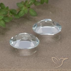 Gemme di Topazio Celeste naturale da 2.03 ct, Ovale, VVS-VS