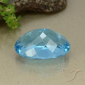 Topazio Blu svizzero naturale da 42.86 ct, Ovale, VS