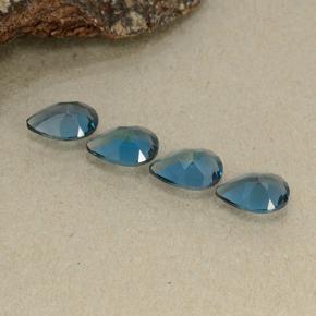 Topazio naturale blu da 3,07 ct, taglio a pera, VVS-VS