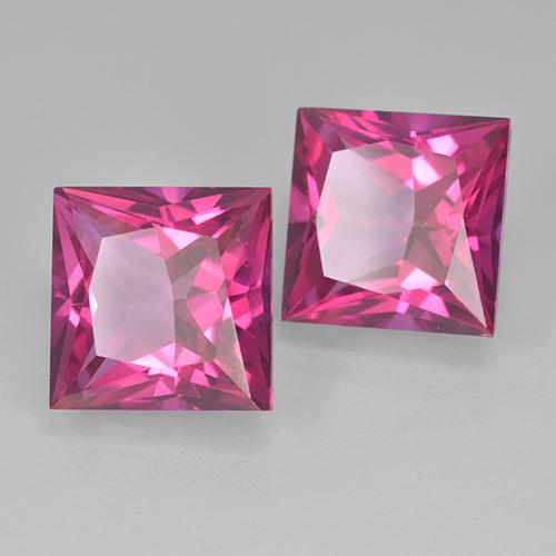 Gemme di Topazio Rosa hot naturale da 12.53 ct, Quadrato, VVS-VS