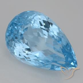 Topazio Blu svizzero naturale da 28.27 ct, Forma a pera, VVS