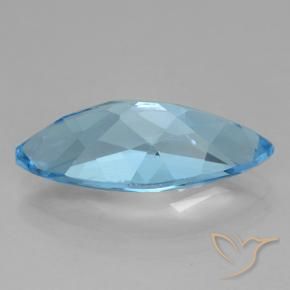 Topazio Blu svizzero naturale da 3.63 ct, Taglio marquise, VVS