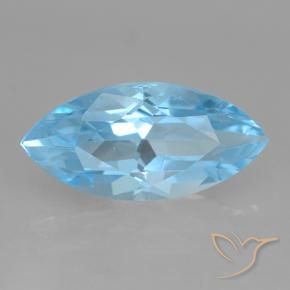 Topazio Blu svizzero naturale da 4.17 ct, Taglio marquise, VS