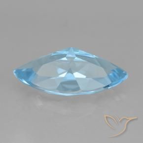Topazio Blu svizzero naturale da 4.17 ct, Taglio marquise, VS