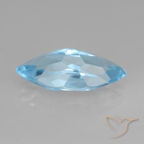 Topazio Celeste naturale da 3.69 ct, Taglio marquise, VVS-VS
